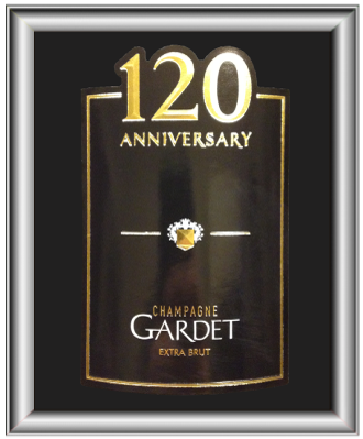 Cuvée anniversaire 120 ans le Champagne de la maison Gardet pour notre blog sur le vin