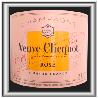 Rosé, le Champagne du domaine Veuve Clicquot pour notre blog pour le vin