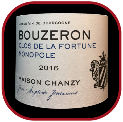 CLOS DE LA FORTUNE MONOPOLE 2016 le Bourgogne de la Maison Chanzy pour notre blog sur le vin