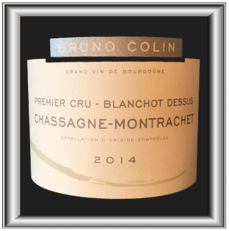 Blanchot Dessus 2014, le vin du domaineBruno Colin pour notre blog sur le vin