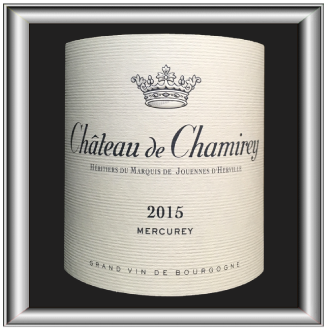 Mercurey 2015, le vin du château de Chamirey pour notre blog sur le vin