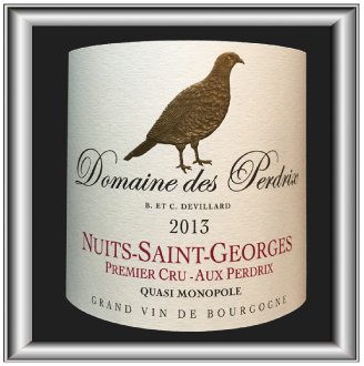 Aux Perdrix 2013, le vin du domaine des Perdrix pour notre blog sur le vin