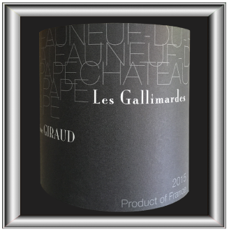 Les Gallimardes 2015, le vin du domaine Giraud pour notre blog sur le vin