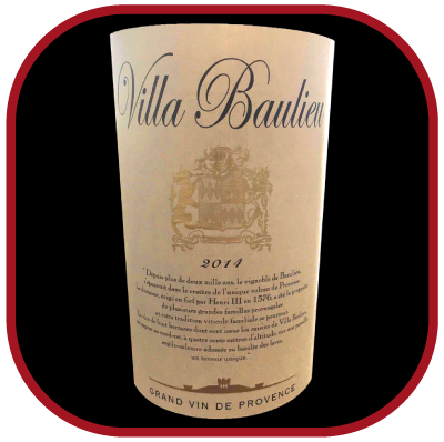 Rouge 2014 le vin du domaine Villa Baulieu pour notre blog sur le vin.