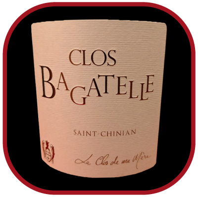 Clos de ma mère 2017, le vin du Clos Bagatelle pour notre blog sur le vin