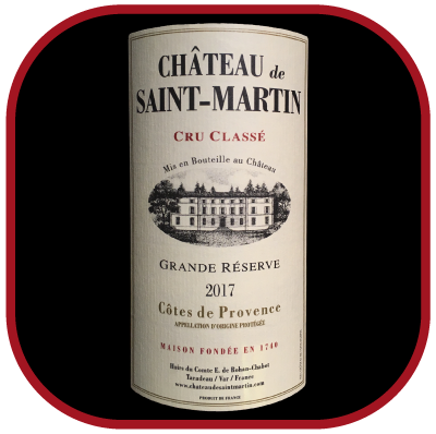 Grande Réserve blanc 2017, le vin du Chateau Saint-Martin pour notre blog sur le vin