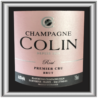 1er cru brut Rosé, le Champagne de lamaison Colin pour notre blog sur le vin