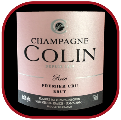 1er cru brut Rosé, le Champagne de lamaison Colin pour notre blog sur le vin