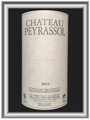 Blanc 2015 du Château Peyrassol pour notre blog sur le vin