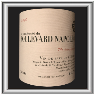 Boulevard Napoléon Carignan Benjamin Darnault 2012, le vin By Jeff Carrel pour notre blog sur le vin