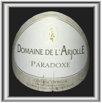 Paradoxe 2015, le vin du Domaine de l'Arjolle pour notre blog sur le vin