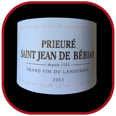 Prieuré St-Jean de Bébian rouge 2013, le vin du Domaine Prieuré St-Jean de Bébian pour notre blog sur le vin