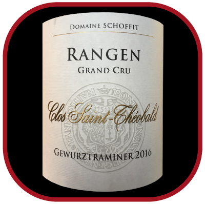 Rangen grand cru Clos St Théobald 2016 du domaine Schoffit pour notre blog sur le vin