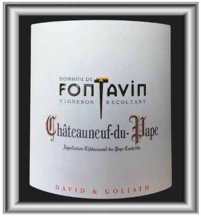 David et Goliath 2016, le vin du domaine Fontavin pour notre blog sur le vin