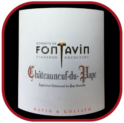 David et Goliath 2016, le vin du domaine Fontavin pour notre blog sur le vin