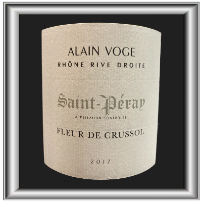 Fleur de Crussol 2017, le vin d'Alain Voge pour notre blog sur le vin