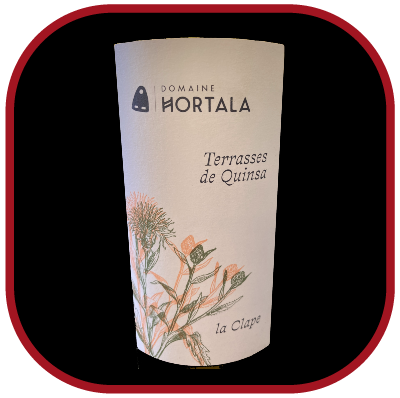 Terrasses de Quinsa 2018, le vin du domaine Hortala pour notre blog pour le vin