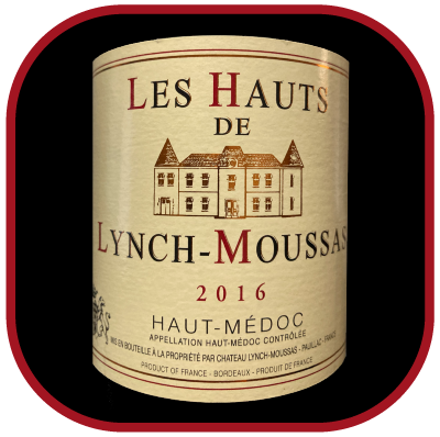 Les Hauts de Lynch Moussas 2016, le vin du Chateau Lynch Moussas pour notre blog sur le vin