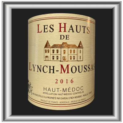 Les Hauts de Lynch Moussas 2016, le vin du Chateau Lynch Moussas pour notre blog sur le vin