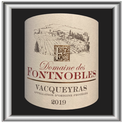Vacqueyras 2019, le vin du domaine de Fontnobles pour notre blog sur le vin