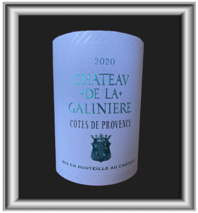 Côte de Provence 2020, la cuvée du Chateau de la Galinière pour notre blog sur le vin