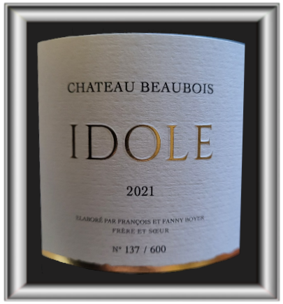 Idole 2021, le vin du château Beaubois pour notre blog sur le vin