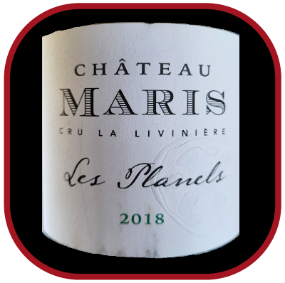 Les Planels 2018 le vin du Château Maris pour notre blog sur le vin