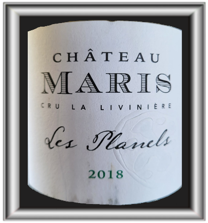 Les Planels 2018 le vin du Château Maris pour notre blog sur le vin