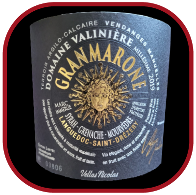 Granmarone 2019, le vin du domaine Valinière pour notre blog sur le vin