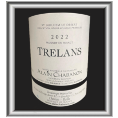 Les Trelans 2022 le vin d'Alain Chabanon pour notre blog sur le vin